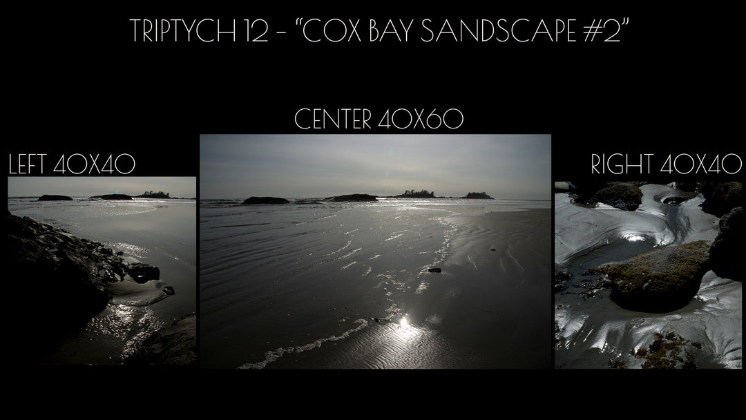 Triptych #12 "Cox Bay Sandscape #2"