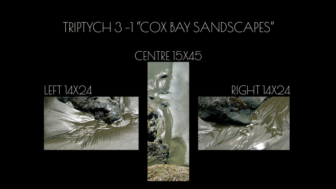 Triptych #3-1 "Cox Bay Sandscapes"