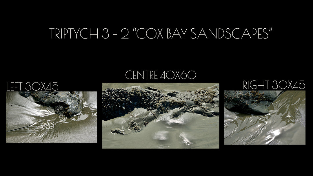 Triptych #3-2 "Cox Bay Sandscapes"