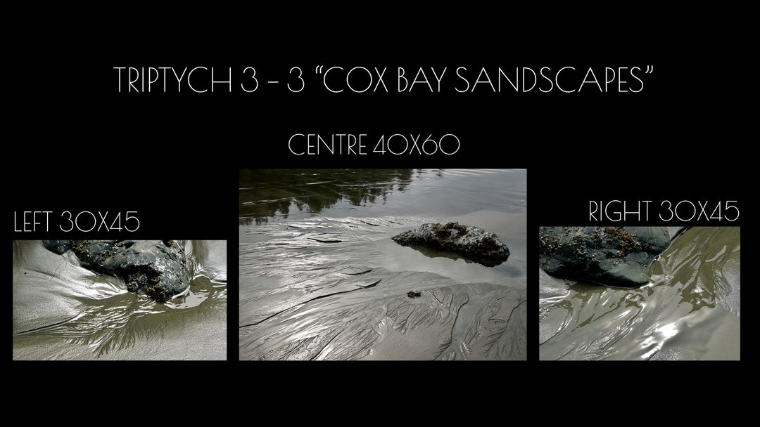 Triptych #3-3 "Cox Bay Sandscapes"